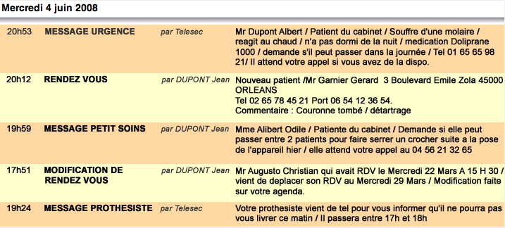 Enlarged screenshot of the Meditel application
